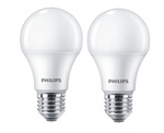 Set 2x CorePro LED bulb A60 E27 8W =60W 2700K warm 806lm Philips