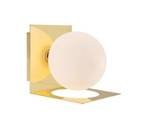 ZENIT bathroom wall lamp IP44 brass white 108085 Markslojd