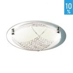 LED ceiling plafond lamp Livio metal white crystals round pattern Italux C29520Y-12T