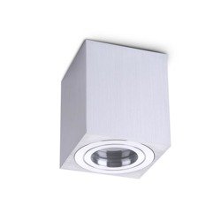 AQUARIUS GU10 square surface mounted lamp chrome IP44 Kobi