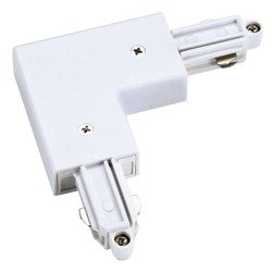 Angle switch for 1-phase bus, internal ground, white SLV 143061