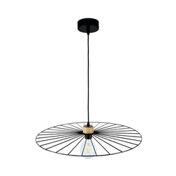 Antonella Pendant Lamp 1xE27 Max.60W Black/Black/Oiled Oak/Black Britop