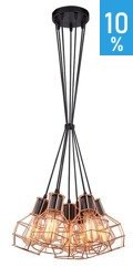 Azzardo Carron 7 copper pendant lamp MD50148-7