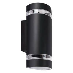 BRUN 2xGU10 C BLACK outdoor wall lamp IP54 Struhm