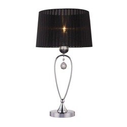 Black crystal 1xE27 table lamp Zuma Line Bello Table RLT93224-1B