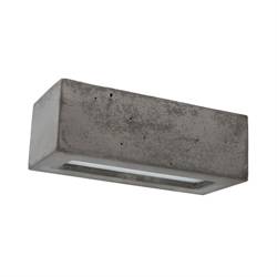 Block Wall lamp 1xE27 Max.40W Grey/Frosted