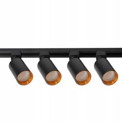 COMPLETE RAIL SYSTEM WITH REFLECTORS BLACK (1.90m rail + 4pcs reflectors) RAIL SYSTEM