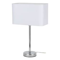 Cadre Table Lamp 1xE27 Max.25W Chrome/Transparent PVC/White Britop