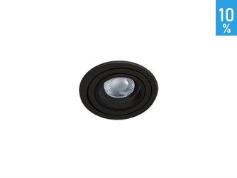 Caro R flush ceiling luminaire black Azzardo SN-6810R-BK