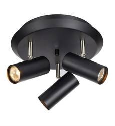 Ceiling lamp plafond BARCELONA 3L 3XGU10 Black Marksoljd 107348