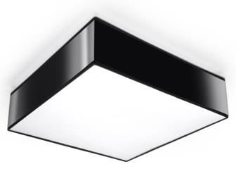 Ceiling luminaire, plafond HORUS 35, 2 x E27, black, SOLLUX, SL.0136