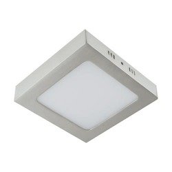 Ceiling luminaire, plafond MARTIN LED D, square, 12W, 4000K, matte chrome, 3277, Struhm