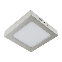 Ceiling luminaire, plafond MARTIN LED D, square, 18W, 4000K, matte chrome, 3278, Struhm