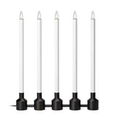 Chandelier PHILIPPA 5L 5xE10 black, white Markslojd 705812