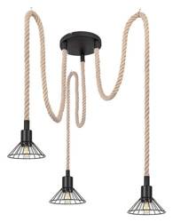 Daryl 40W IP20 pendant lamp 3xE27 black