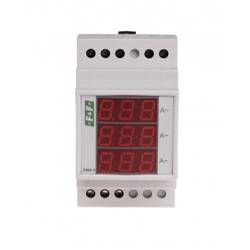 Digital current value indicator, three-phase DMA-3, semi-direct measurement 400/5A