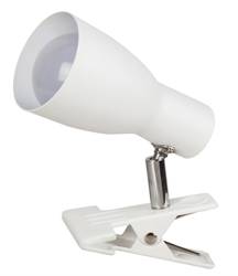 EBONY white E27 20W IP20 clip-on table lamp Rabalux