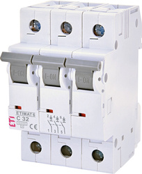 ETI ETIMAT 3P C 32A 6kA AC overcurrent circuit breaker ETI 002145519