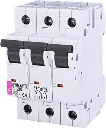 ETIMAT10 10kA 3p C 25A overcurrent circuit breaker ETI