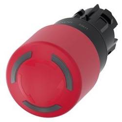 Emergency mushroom button illuminated SIRIUS ACT 22mm round red 3SU1001-1GB20-0AA0 Siemens