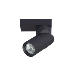 FALGA 1 Black ceiling spotlight, 1 point surface mounted ceiling lamp, GU10 black, EDO777441 EDO Solutions