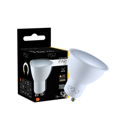 FARI LED bulb, GU10, 7.5W, 3000K, warm WW, 700lm, 120st, EDO777434 EDO Solutions