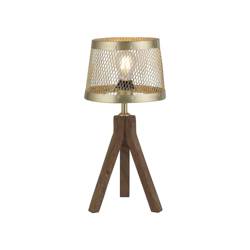 FREDERIK table lamp 1xE27 matte brass LeuchtenDirekt 11423-60 Zuma Line