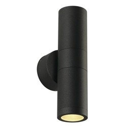 Facade luminaire, wall lamp ASTINA OUT anthracite, 2x GU10 IP44, SLV 228775