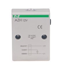 Hermetic automatic twilight switch, Un=12V AC/DC, I=10A, connecting cable 0.8m, AZH-12V, F&amp;F