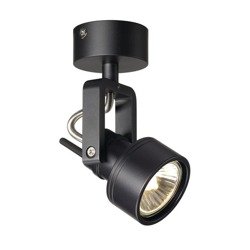 INDA SPOT GU10 wall and ceiling luminaire black, max. 50W SLV 147550