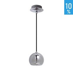 James CH 1 light source sphere chrome metal pendant ceiling lamp Italux FH5951-BCB-120