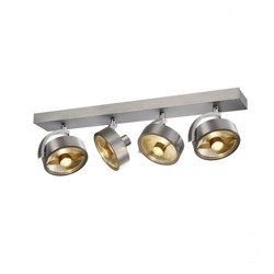 KALU CW quad GU10 SLV brushed aluminum wall and ceiling lamp 1002025