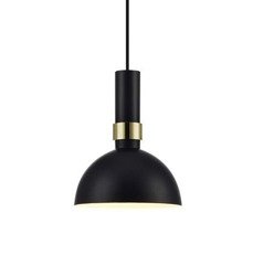 LARRY 1L E27 Pendant Lamp Black/Gold Brushed 106974 Markslojd