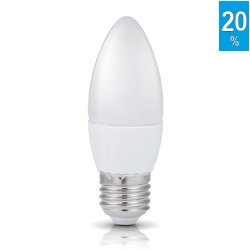 LED bulb E27 SW 6W warm Kobi