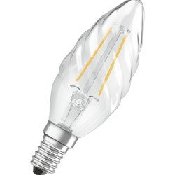 LED bulb Retrofit CLASSIC BW ST E14 2.8W = 25W 2700K candle Osram