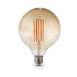 LED decorative bulb G125 E27 7W 2700K retro filament Kobi Globe