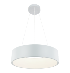 LED pendant lamp Malaga round white 24W 3000K LP-622/1P WH Light Prestige