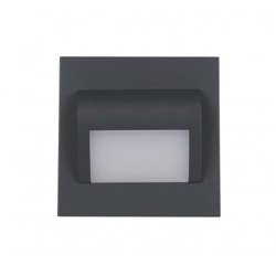 LED stair luminaire INGA 1,2W 6000K 100lm anthracite 12V LS-IAC F&amp;F