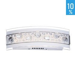 LED wall lamp wall lamp Regi glass large white glamour bubble crystal Italux W29396-2A