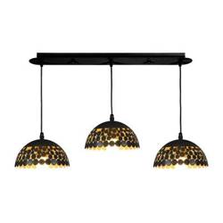 LISA pendant lamp black 3x E27 60W IP20 Milagro