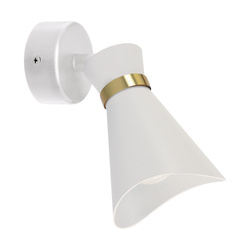 LORETA SPT E14 white/gold 35W IP20 wall lamp