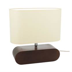 Marinna Table Lamp 1xE27 Max.25W Walnut/Transparent/Cream