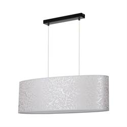 Mateo Pendant Lamp 2xE27 Max.40W Black/Transparent PVC/Beige Britop