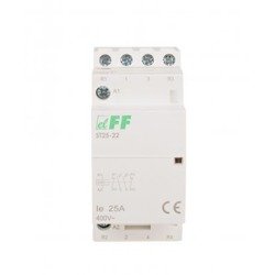 Modular contactor 25A 2×NO+2×NC 230V AC ST25-22 F&amp;F