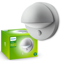 MyGarden June façade garden wall lamp with motion sensor E27 grey IP44 Philips