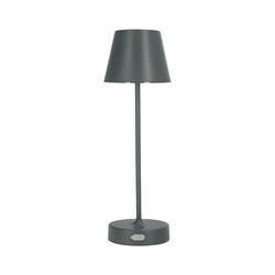 NELI table lamp, 2.7W LED, grey, with 2200mAh battery, IP54, warm color, 200lm, 33cm, EDO777643 EDO Solutions