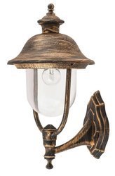 NEW YORK façade wall lamp E27 antique gold IP44 Rabalux 8697