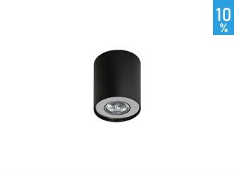 Neos 1 surface mounted ceiling luminaire black aluminum Azzardo AZ0607