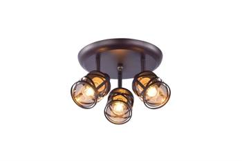 OBERON surface mounted ceiling lamp 3xE14 brown Rabalux 5337