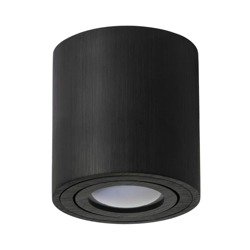 OH36 GU10 adjustable surface mounted lamp round black Kobi